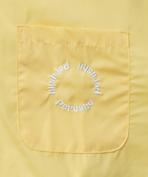 Perushu(ペルーシュ)の「ルーズアソートサークルロゴ刺繍シャツ(シャツ/ブラウス・メンズ・イエロー/ブルー系その他/ライトブルー/オフホワイト・LARGE/MEDIUM)」の11枚目の写真