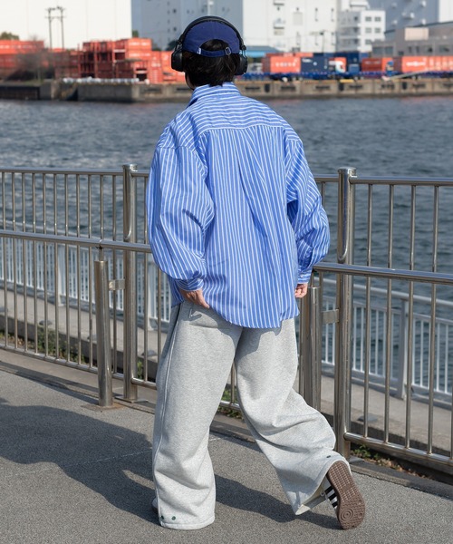 Perushu(ペルーシュ)の「ルーズアソートサークルロゴ刺繍シャツ(シャツ/ブラウス・メンズ・イエロー/ブルー系その他/ライトブルー/オフホワイト・LARGE/MEDIUM)」の20枚目の写真