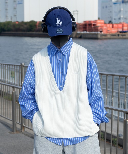 Perushu(ペルーシュ)の「ルーズアソートサークルロゴ刺繍シャツ(シャツ/ブラウス・メンズ・イエロー/ブルー系その他/ライトブルー/オフホワイト・LARGE/MEDIUM)」の21枚目の写真