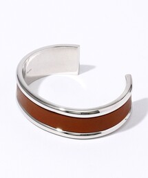 FANTASTIC MAN LEATHER COMBINATION BANGLE325 シルバーバングル