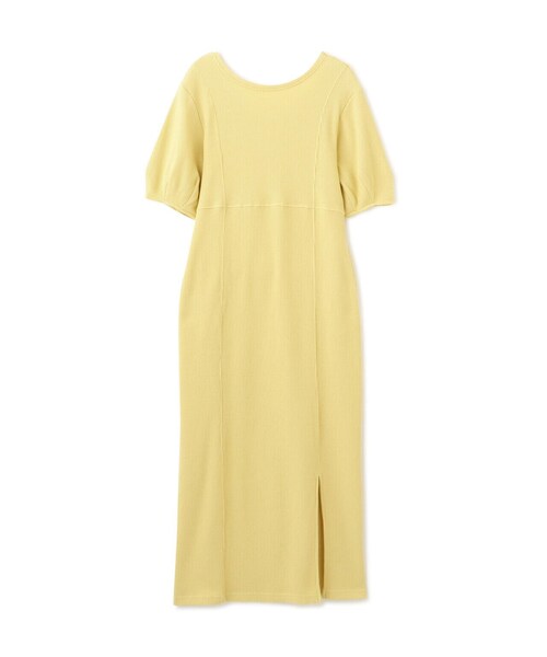 FREE'S MART（フリーズマート）の「◆ワッフル切替カットソーワンピース（ワンピース・レディース・ホワイト/ブラック/イエロー・SMALL/MEDIUM）」の14枚目の写真