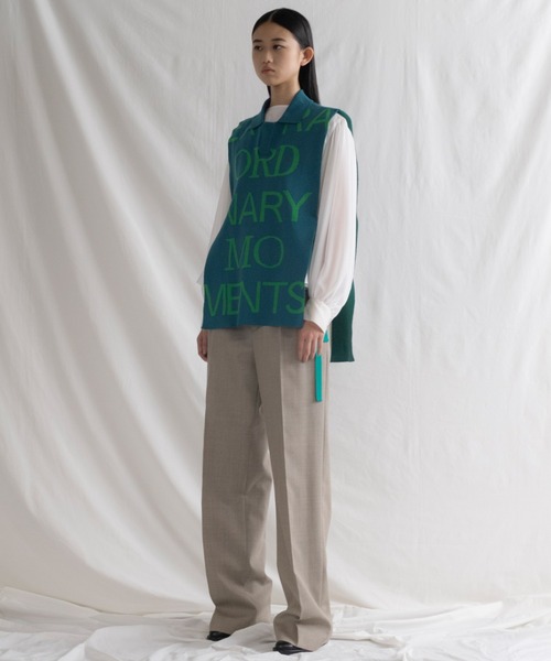 TARO HORIUCHI（タロウ ホリウチ）の「Graphic Knit（ニット/セーター・レディース・ブラック/グリーン・1）」の8枚目の写真