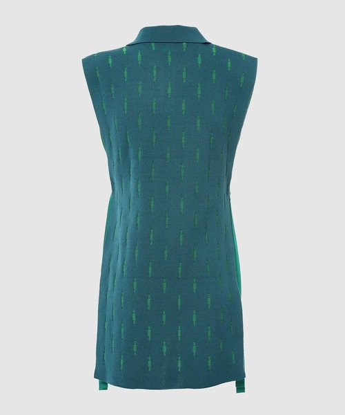 TARO HORIUCHI（タロウ ホリウチ）の「Graphic Knit（ニット/セーター・レディース・ブラック/グリーン・1）」の7枚目の写真