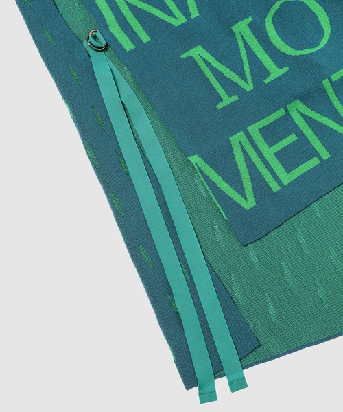 TARO HORIUCHI（タロウ ホリウチ）の「Graphic Knit（ニット/セーター・レディース・ブラック/グリーン・1）」の4枚目の写真