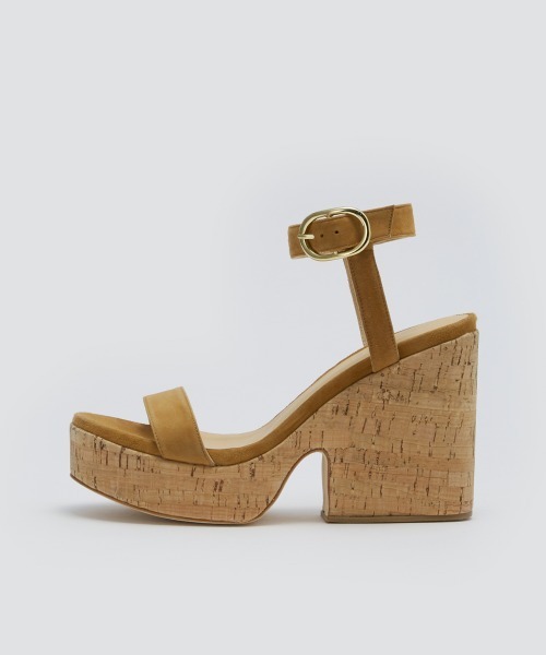 RONDA スウェード サンダル 11.5㎝ CAMEL