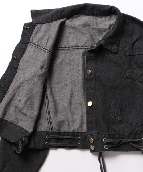 セール】短丈オーバーサイズジャケット（デニムジャケット）｜DIAVEL
