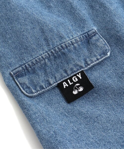 algy（アルジー）の「【２Pセット】タイダイTシャツ＆ジャンスカセット（ジャンパースカート・キッズ・インディゴブルー/ブラック・XX-SMALL/X-SMALL/SMALL/MEDIUM）」の7枚目の写真