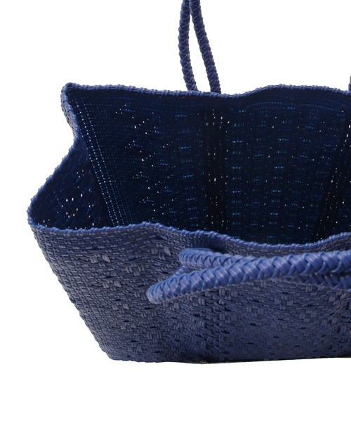 Letra（レトラ）の「【Letra（レトラ）】 MERCADO BAG ROMBO M（かごバッグ・レディース・ネイビー/ゴールド/ホワイト/ブラック/ダークグリーン・FREE）」の18枚目の写真