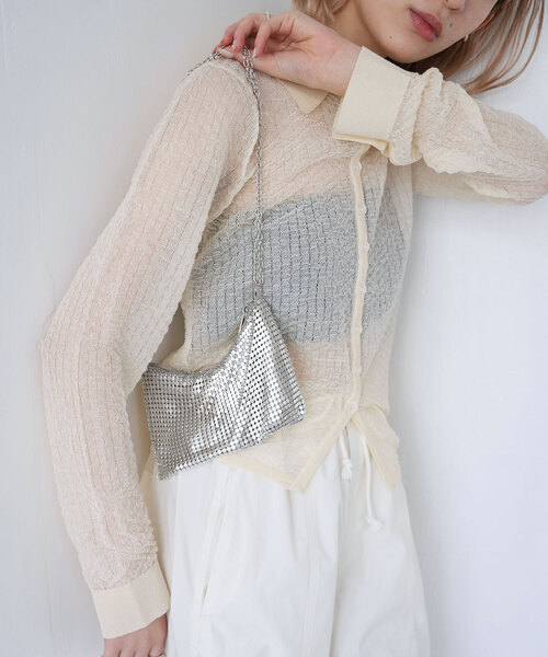 SLOBE citron.（スローブシトロン）の「《追加》SLOBE citron.kira kira BAG（ショルダーバッグ・レディース・シルバー/ゴールド・FREE）」の11枚目の写真