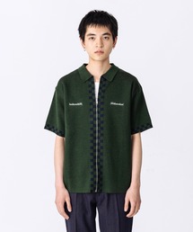 CHECKER BOARD KNIT SHIRT