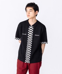 CHECKER BOARD KNIT SHIRT