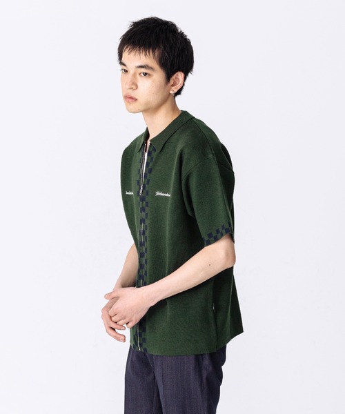 FTW(エフティダブリュー)の「CHECKER BOARD KNIT SHIRT(シャツ/ブラウス・メンズ・グリーン/イエロー/ブラック・LARGE/MEDIUM)」の10枚目の写真