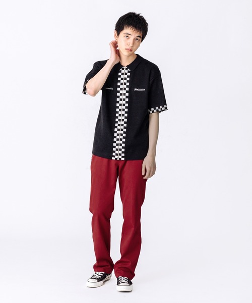 FTW(エフティダブリュー)の「CHECKER BOARD KNIT SHIRT(シャツ/ブラウス・メンズ・グリーン/イエロー/ブラック・LARGE/MEDIUM)」の11枚目の写真