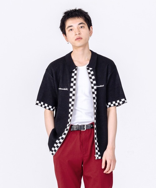 FTW(エフティダブリュー)の「CHECKER BOARD KNIT SHIRT(シャツ/ブラウス・メンズ・グリーン/イエロー/ブラック・LARGE/MEDIUM)」の13枚目の写真