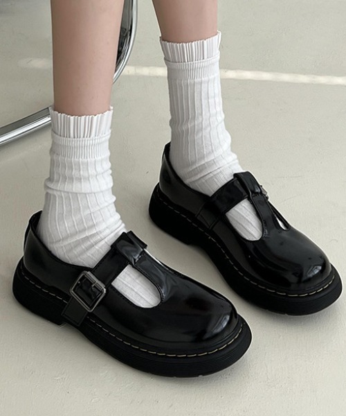 Vipoa(ヴィポア)の「ブリティッシュメリージェーンローファー(ローファー・レディース・カーキ/ブラック・LARGE/MEDIUM/SMALL)」の16枚目の写真