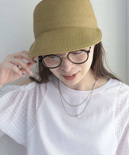 fredy emue（フレディエミュ）の「ブラウンフレームメガネ（メガネ・レディース・ブラウン/ベージュ系その他3・FREE）」の4枚目の写真