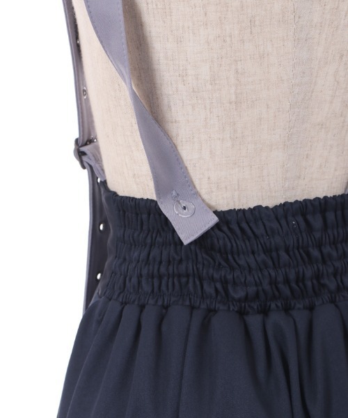 axes femme（アクシーズファム）の「ベルト風サス付スカート（スカート・レディース・ネイビー/ブラック/カーキ・FREE）」の18枚目の写真