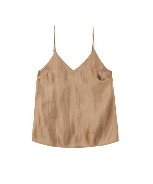 JNBY(ジェーエヌビーワイ)の「V-neck Crepe Camisole(キャミソール・レディース・ブラウン/ブラック・40/38)」の2枚目の写真