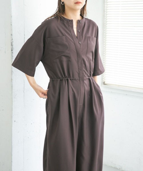 KBF（ケイビーエフ）の「WIDEWIDEジャンプスーツ（サロペット/オーバーオール・レディース・ブラック/ダークブラウン/ライトグレー・ONE）」の14枚目の写真