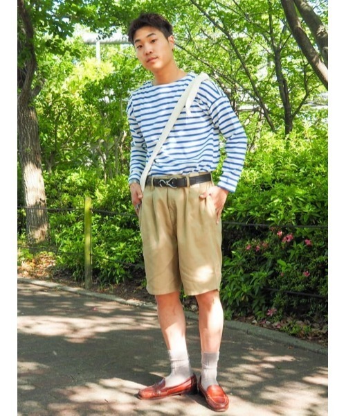 BACK NUMBER（バックナンバー）の「【BACK NUMBER】チノショーツ（チノパンツ・メンズ・ネイビー/ベージュ・L/M/XL）」の4枚目の写真