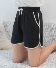 ad thie | 配色パイピング ショートパンツ(スウェットパンツ)