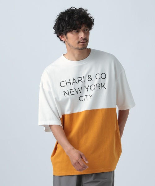 CHARI&CO（チャリアンドコー）の「【CHARI&CO SAFE RIDE for BAYFLOW】バイカラーＴシャツ（Tシャツ/カットソー・メンズ・ブルー/マスタード/レッド・MEDIUM/LARGE）」の11枚目の写真