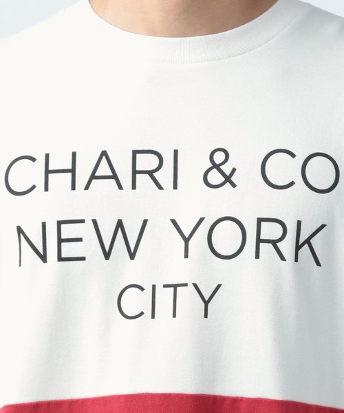 CHARI&CO（チャリアンドコー）の「【CHARI&CO SAFE RIDE for BAYFLOW】バイカラーＴシャツ（Tシャツ/カットソー・メンズ・ブルー/マスタード/レッド・MEDIUM/LARGE）」の12枚目の写真