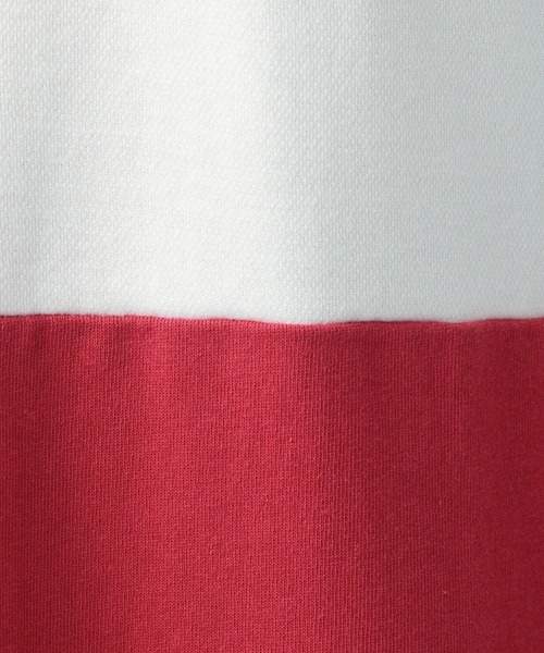 CHARI&CO（チャリアンドコー）の「【CHARI&CO SAFE RIDE for BAYFLOW】バイカラーＴシャツ（Tシャツ/カットソー・メンズ・ブルー/マスタード/レッド・MEDIUM/LARGE）」の7枚目の写真