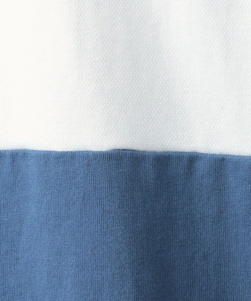 CHARI&CO（チャリアンドコー）の「【CHARI&CO SAFE RIDE for BAYFLOW】バイカラーＴシャツ（Tシャツ/カットソー・メンズ・ブルー/マスタード/レッド・MEDIUM/LARGE）」の9枚目の写真