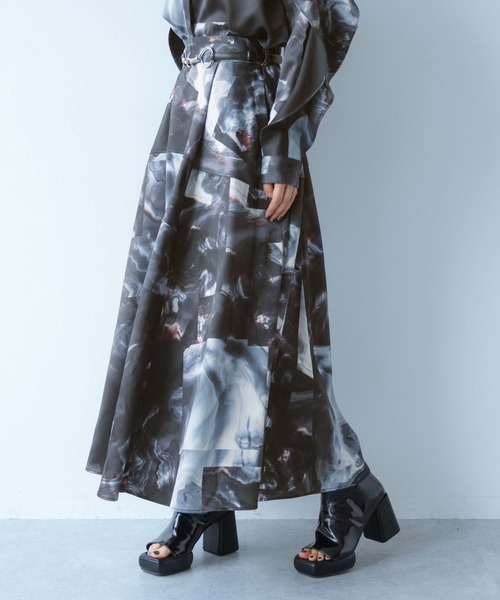 HARE（ハレ）の「ストーンアートフレアスカート(HARE)（スカート