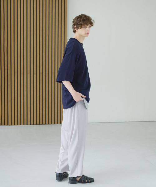 現行タグ コットンブレンド ショートスリーブ セーター サマーニット