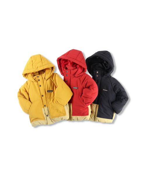 BRANSHES（ブランシェス）の「【あったか/撥水】フード取り外し可/中綿ブルゾン（その他アウター・キッズ・レッド/ブラック/キャメル・110/140/90/120/150/100/130）」の20枚目の写真