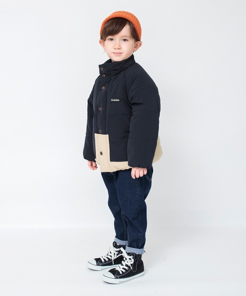 BRANSHES（ブランシェス）の「【あったか/撥水】フード取り外し可/中綿ブルゾン（その他アウター・キッズ・レッド/ブラック/キャメル・110/140/90/120/150/100/130）」の14枚目の写真