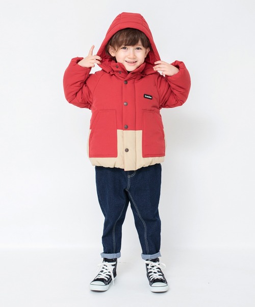 BRANSHES（ブランシェス）の「【あったか/撥水】フード取り外し可/中綿ブルゾン（その他アウター・キッズ・レッド/ブラック/キャメル・110/140/90/120/150/100/130）」の11枚目の写真