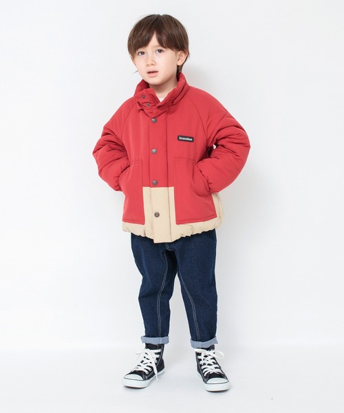 BRANSHES（ブランシェス）の「【あったか/撥水】フード取り外し可/中綿ブルゾン（その他アウター・キッズ・レッド/ブラック/キャメル・110/140/90/120/150/100/130）」の8枚目の写真