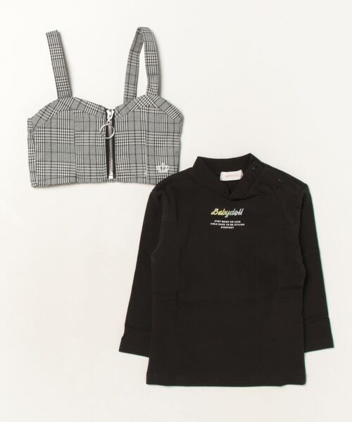 BABYDOLL（ベビードール）の「ビスチェ ロングTシャツ 2点セット 8654K  