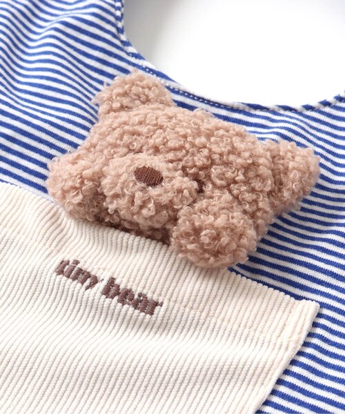 M’s bear モールベア　スタイの子① セール】tiny bear モチーフ付きスタイ（スタイ/よだれかけ）｜apres