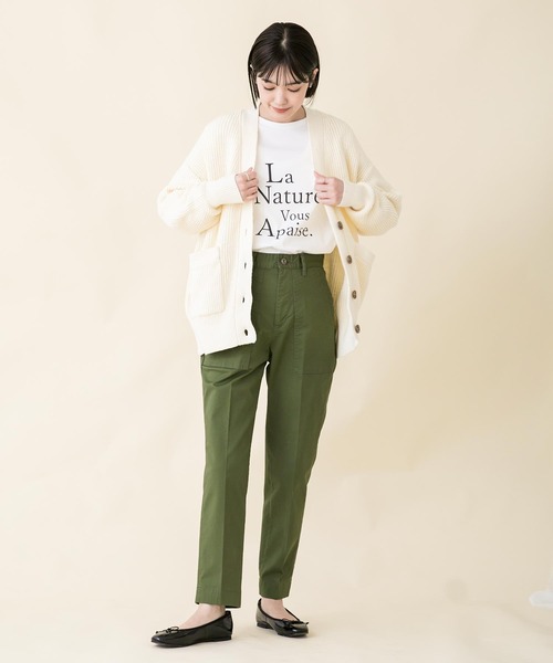 fireservice（ファイヤーサービス）の「センタープレスベイカーパンツK（その他パンツ・レディース・カーキ・25/24）」の3枚目の写真