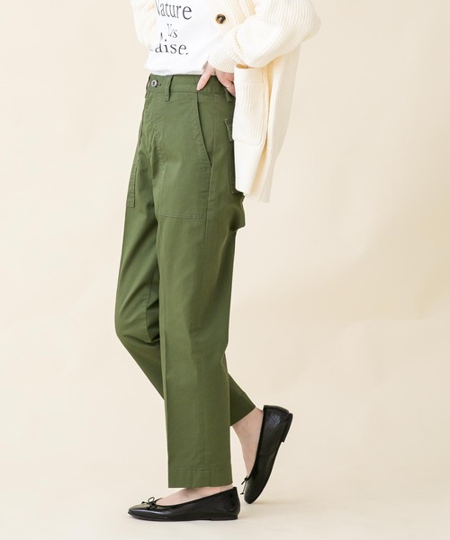 fireservice（ファイヤーサービス）の「センタープレスベイカーパンツK（その他パンツ・レディース・カーキ・25/24）」の9枚目の写真