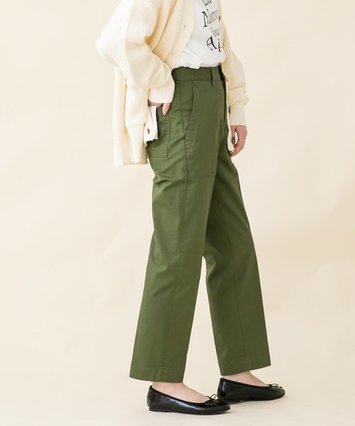 fireservice（ファイヤーサービス）の「センタープレスベイカーパンツK（その他パンツ・レディース・カーキ・25/24）」の11枚目の写真