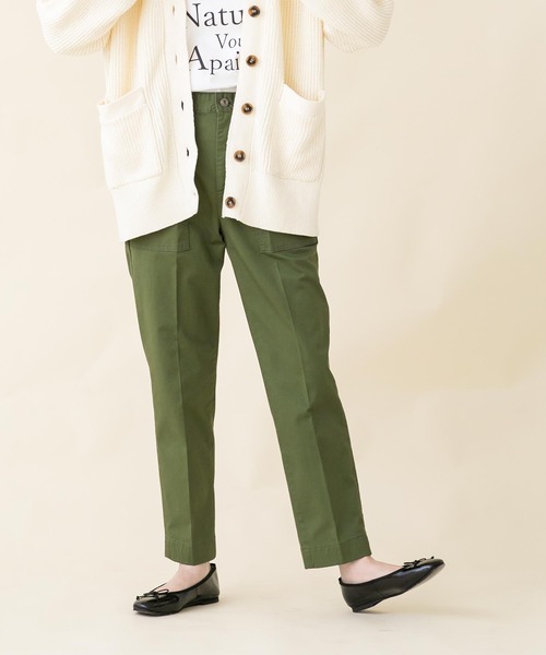 fireservice（ファイヤーサービス）の「センタープレスベイカーパンツK（その他パンツ・レディース・カーキ・25/24）」の12枚目の写真