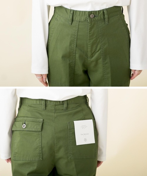 fireservice（ファイヤーサービス）の「センタープレスベイカーパンツK（その他パンツ・レディース・カーキ・25/24）」の17枚目の写真