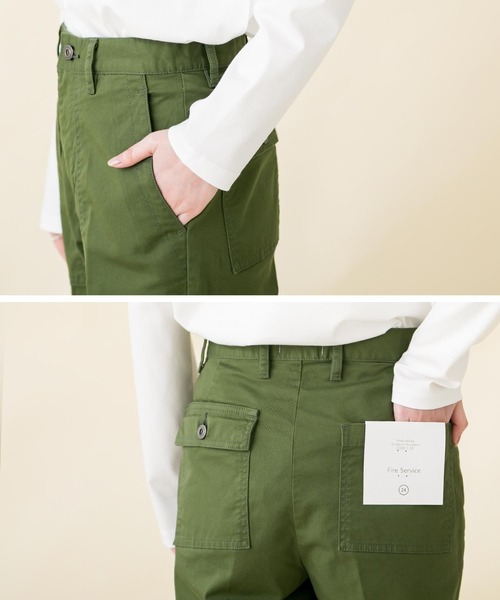 fireservice（ファイヤーサービス）の「センタープレスベイカーパンツK（その他パンツ・レディース・カーキ・25/24）」の18枚目の写真