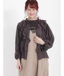Samansa Mos2 | フリル袖口リボンブラウス(シャツ/ブラウス)