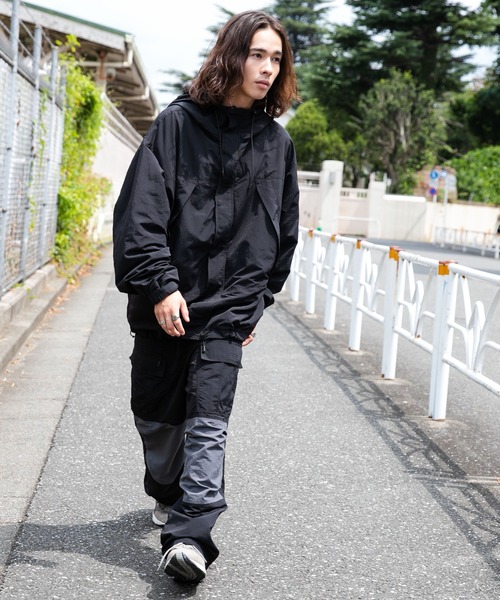 WEGO（ウィゴー）の「WEGO/【セットアップ対応】ナイロンマウンテンジャケット（マウンテンパーカー・メンズ・ブラック・MEDIUM/LARGE）」の12枚目の写真