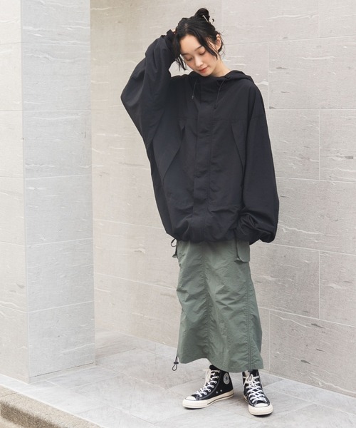 WEGO（ウィゴー）の「WEGO/【セットアップ対応】ナイロンマウンテンジャケット（マウンテンパーカー・メンズ・ブラック・MEDIUM/LARGE）」の21枚目の写真