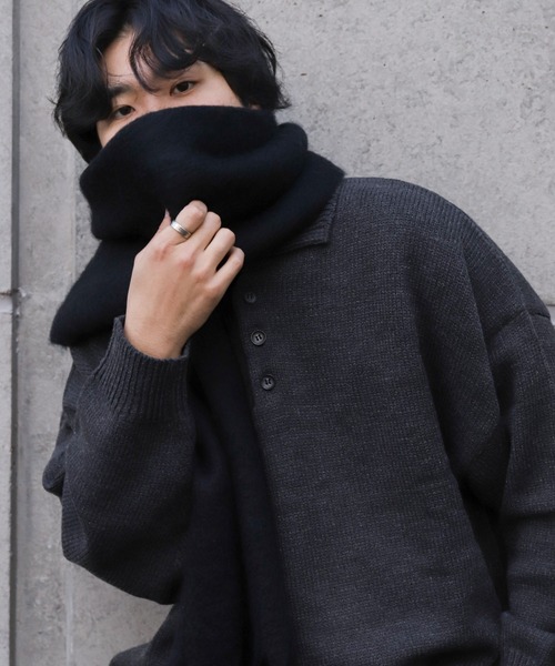 ZIP FIVE(ジップファイブ)の「【ZIP FIVE】フリンジ ボリュームふんわり大判マフラー 無地/チェック柄(マフラー・レディース・ブラック/レッド系/ピンク/マルチ/ピンク系/スモークピンク/グリーン系/ベージュ/パープル/イエロー系/ブラウン/ホワイト/ダークグリーン・FREE)」の16枚目の写真