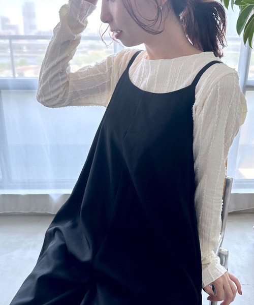 LEPSIM（レプシィム）の「シャギーメロウプルオーバー　963512（Tシャツ/カットソー・レディース・ブラック/アイボリー/オフホワイト・FREE）」の3枚目の写真