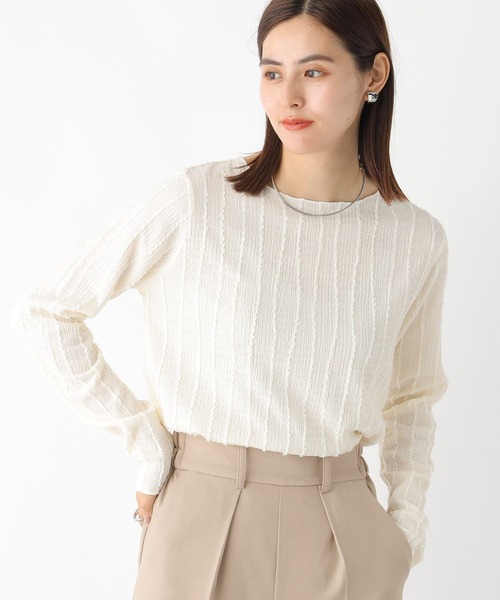 LEPSIM（レプシィム）の「シャギーメロウプルオーバー　963512（Tシャツ/カットソー・レディース・ブラック/アイボリー/オフホワイト・FREE）」の13枚目の写真