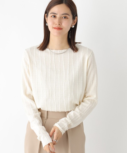 LEPSIM（レプシィム）の「シャギーメロウプルオーバー　963512（Tシャツ/カットソー・レディース・ブラック/アイボリー/オフホワイト・FREE）」の14枚目の写真